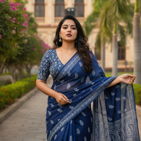 Mul Cotton Saree